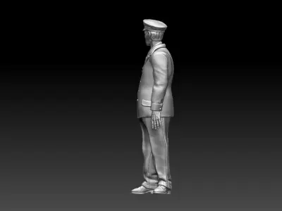 staff man in uniform 3D print model