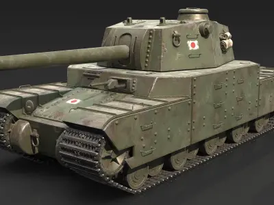 Type 2605 Super Heavy Tank Camouflages set 3D model