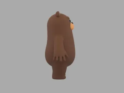 Brown Bear Character 3D model