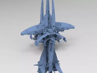 Dark Terra Former Tower 2 3D model