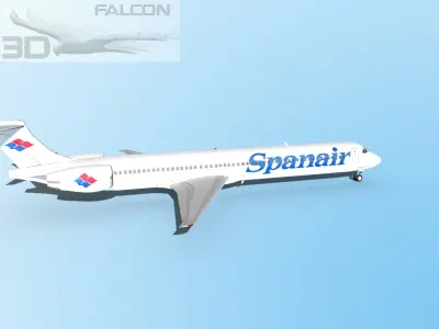 Falcon3D MD-80 Spanair 3D model