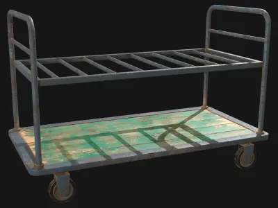 Cart 1 Low-poly 3D model