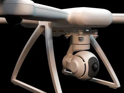 Drone dji phantom quadcopter 3D model