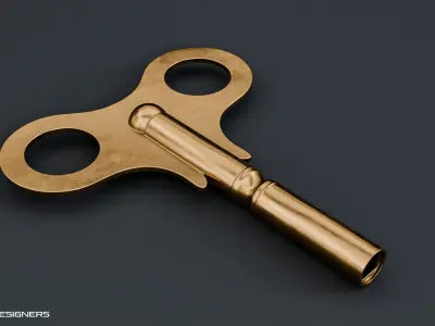 Wind Up Key 3D model