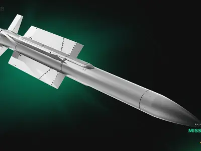 Missile V5 ASM 3D model