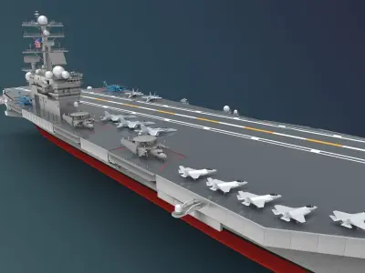 USS Harry S Truman CVN 75 3D model