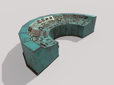 Old Control Panel 3D model