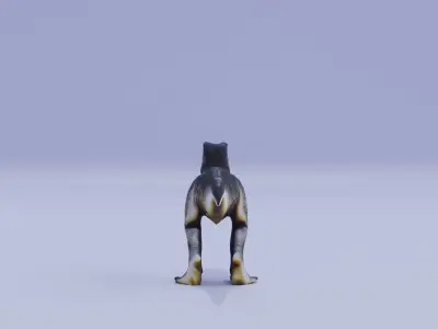 T-Rex Dinosaur Reptile Mid High Poly Low-poly 3D model