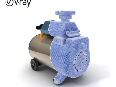 Portable Air Compressor Model Pack for D Rendering and Game D... Low-poly 3D model