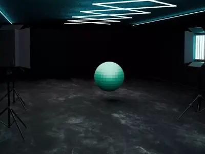 Car Studio -  Virtual Showroom  Low-poly 3D model