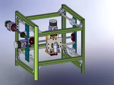 mini CNC machine 3D model
