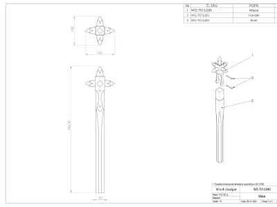 WG 7013 - Mace v4 Low-poly 3D model