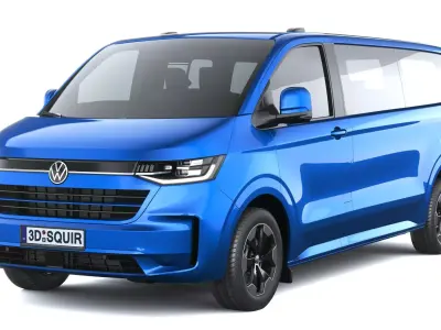 Volkswagen Transporter T7 e-caravelle LWB 2025 3D model