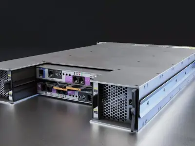 Rackmount Server Unit 3D Model Low-poly 3D model