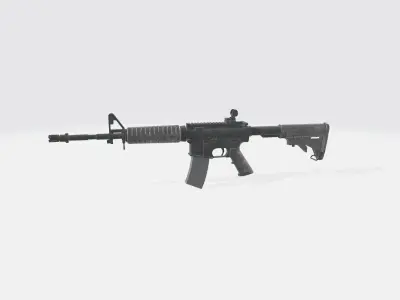 Gun AR4 Low-poly 3D model
