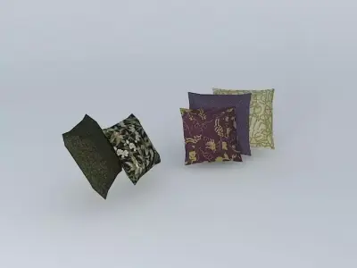 Color cushion Free 3D model