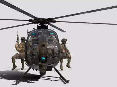 AH 6 PASSARINHO Low-poly 3D model