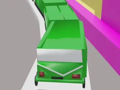 train Low-poly 3D model purchase