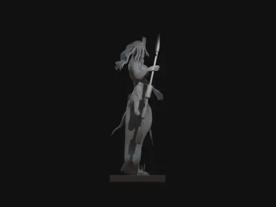 ocean goddess character print Free 3D model