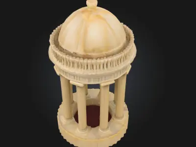 Ivory Pavilion Model  Grace in Architectural Form 3D model