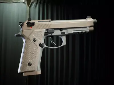 PBR - M9A3 Tactical Pistol - Game-Ready 3D Asset Low-poly 3D model