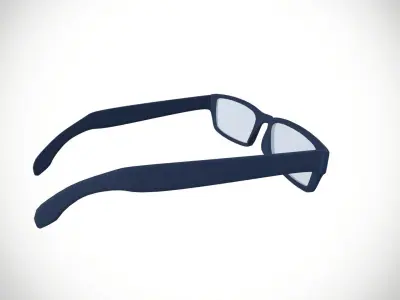 Spectacle Frame Low-poly 3D model