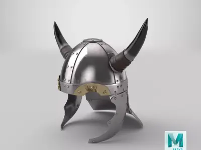 Viking Helmet 02 3D model