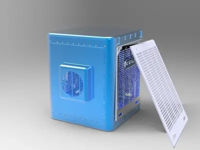 Cooler air purifier Free 3D model
