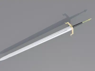 Sword lowpoly Low-poly 3D model