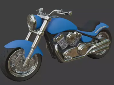 Motorcycle 3D Model 3D model purchase