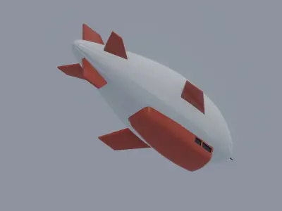 Airship 3D model get