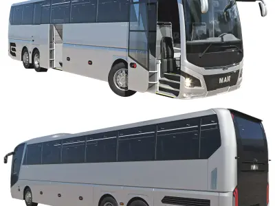 MAN LIONS COACH L R08  Silver 3D model