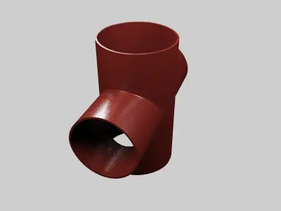 SML cast iron pipes and fittings 3D model by imaginusvr