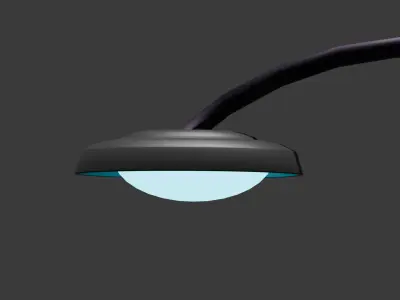 3D City Street Light  Stylized Low Poly Free low-poly 3D model