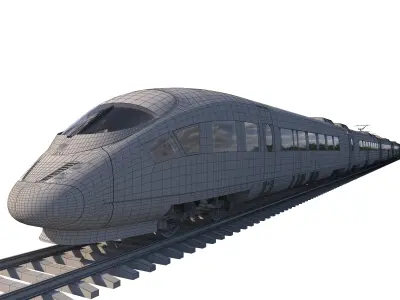 Hi-speed Train Siemens Velaro Collection 3D model