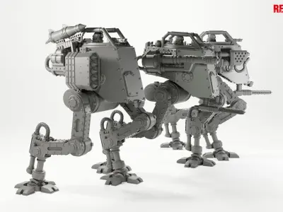 Imperial force Light mech 3D print model