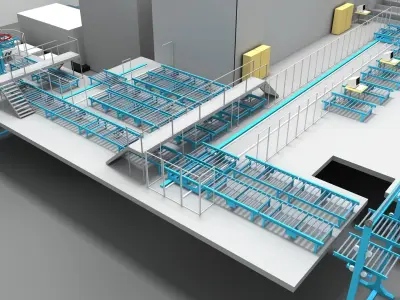 Warehouse 3D model 18