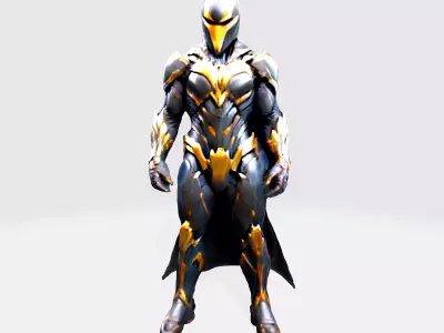 Cyber Sentinel - Futuristic Warrior 3D Model 3D model purchase