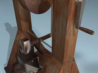 Leonardo Automatic Hammer Machine 3D model