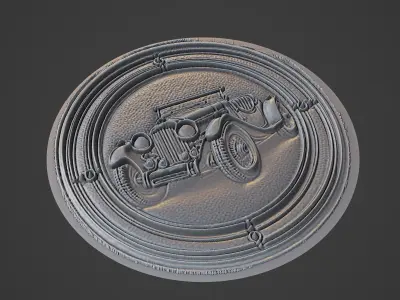 Car Pendant Medallion 3D print model
