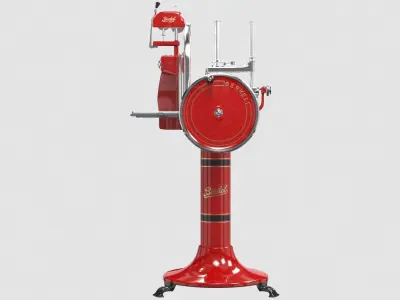 Van berkel  vintage meat slicer red Low-poly 3D model