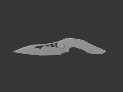 Brous Blades knife Raven Low-poly 3D model