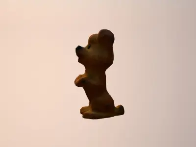 Toy dog Low-poly 3D model