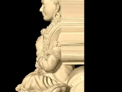 Swaminarayan Murti High-Detail 3D Sculpture Jewelry  3D print model