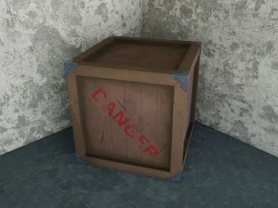 Stylized Box - Military 3D model