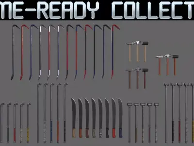 PBR Weapon V2 3D Model Pack