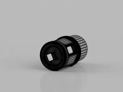 Muzzle threaded barrel adapter 3D model