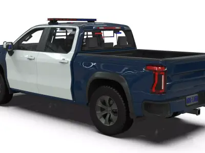 2027 Concept Police Interceptor Full Size Pickup Truck  3D model