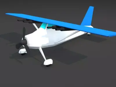 Low Poly Aircraft Pack Free low-poly 3D model