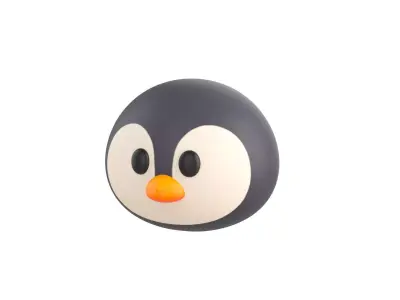 Prop187 Penguin Head 3D model